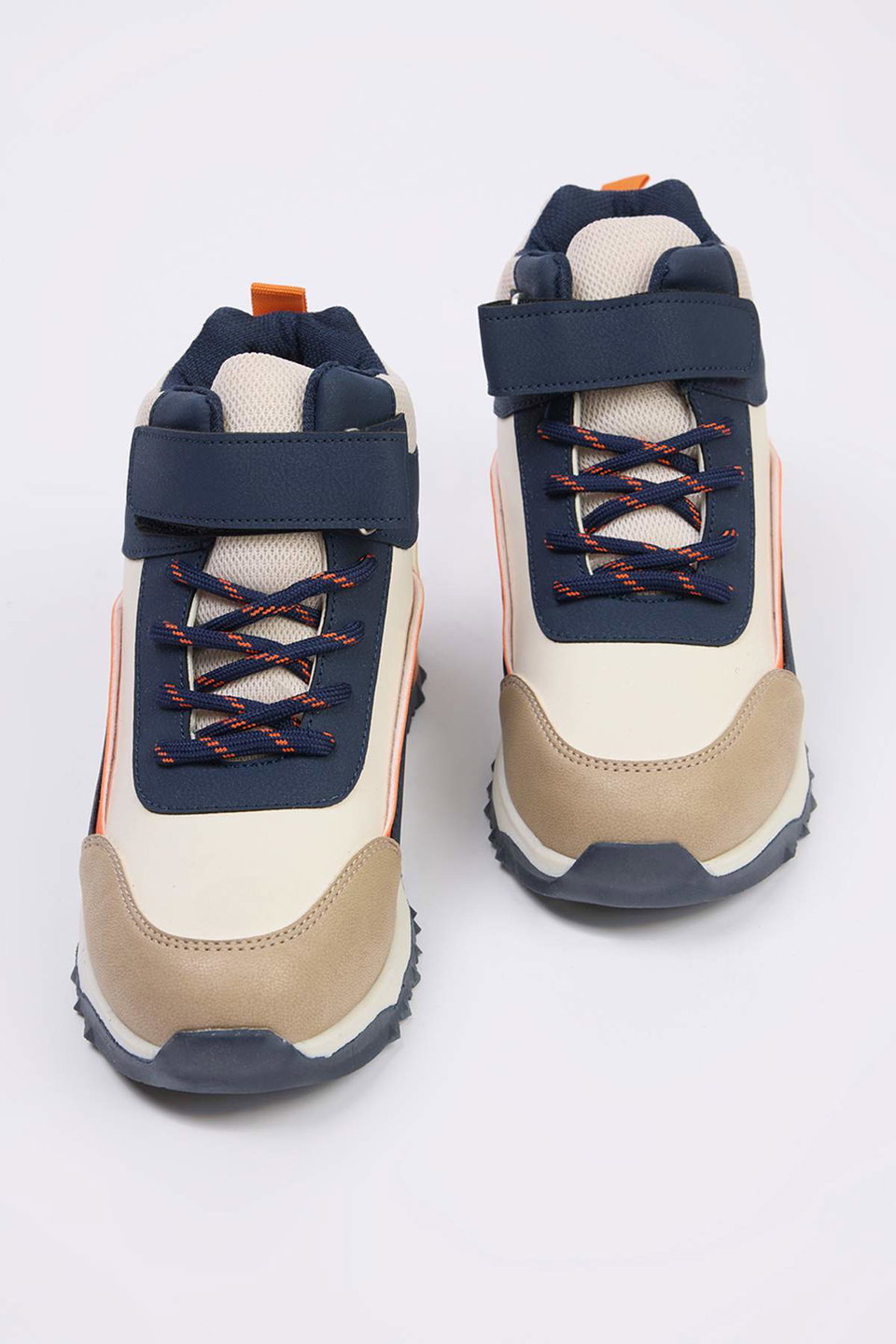 Color Block Velcro Detailed Big Boy Kids Trekking Boots TAKAW26BO00004
