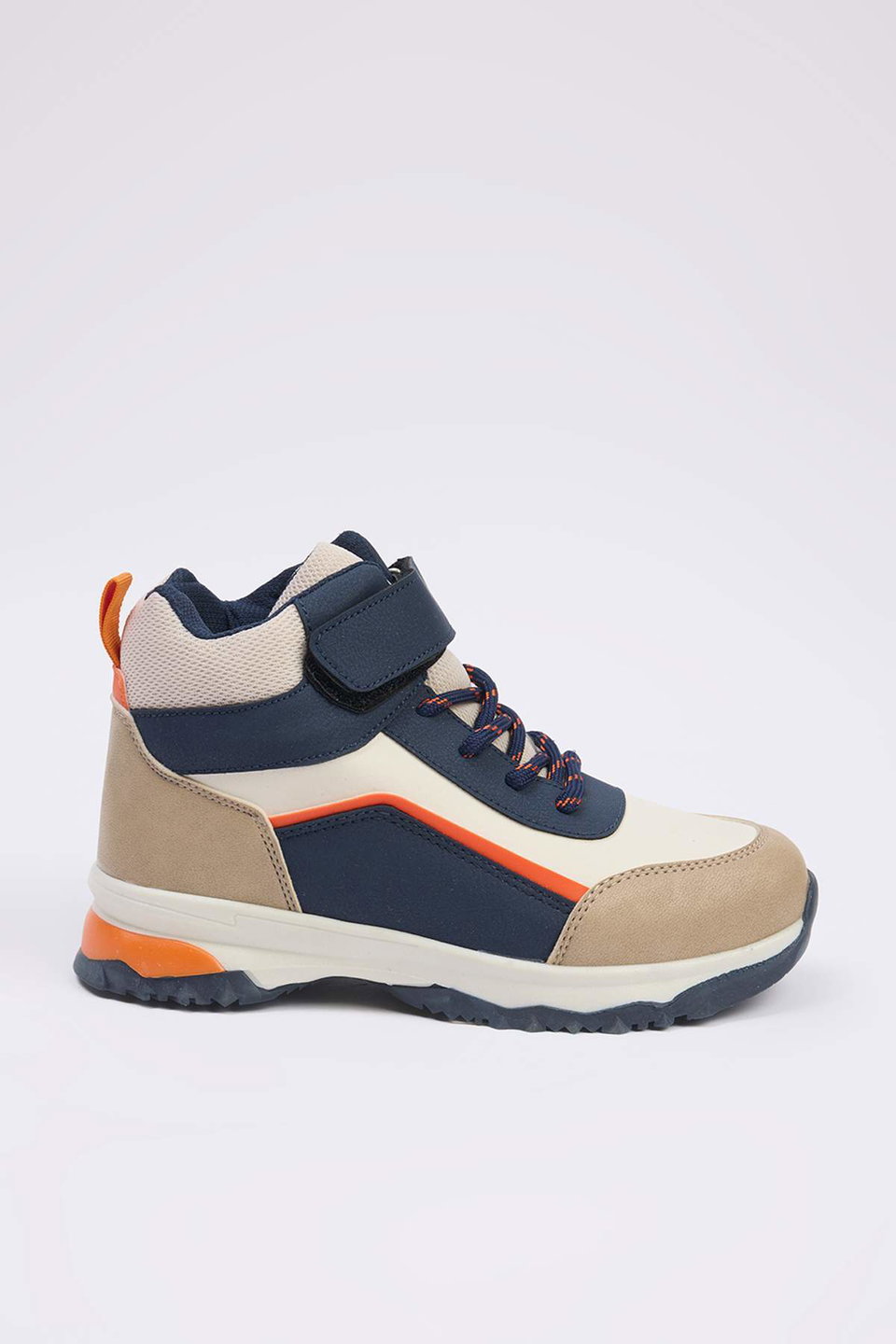 Color Block Velcro Detailed Big Boy Kids Trekking Boots TAKAW26BO00004
