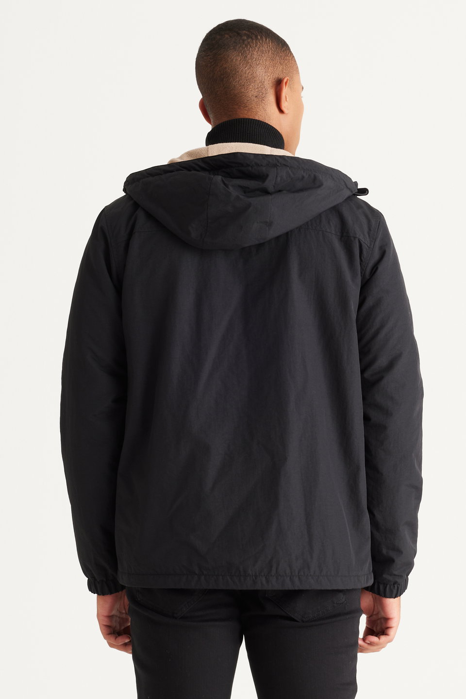 Men's Standard Fit Normal Fit Hooded Side Pockets Coat