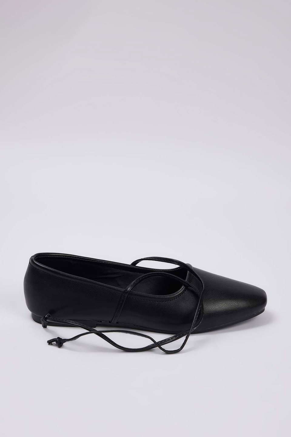 Teen Lace-Up Detailed Mary Jane Women's Round Toe Ballerinas TAKAW26BE00002