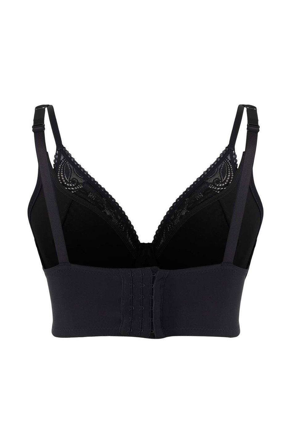 Lace Unpadded Double Strap Underwire 6-Piece Wide Garter Closure Bra Tbbaw26Cw00001