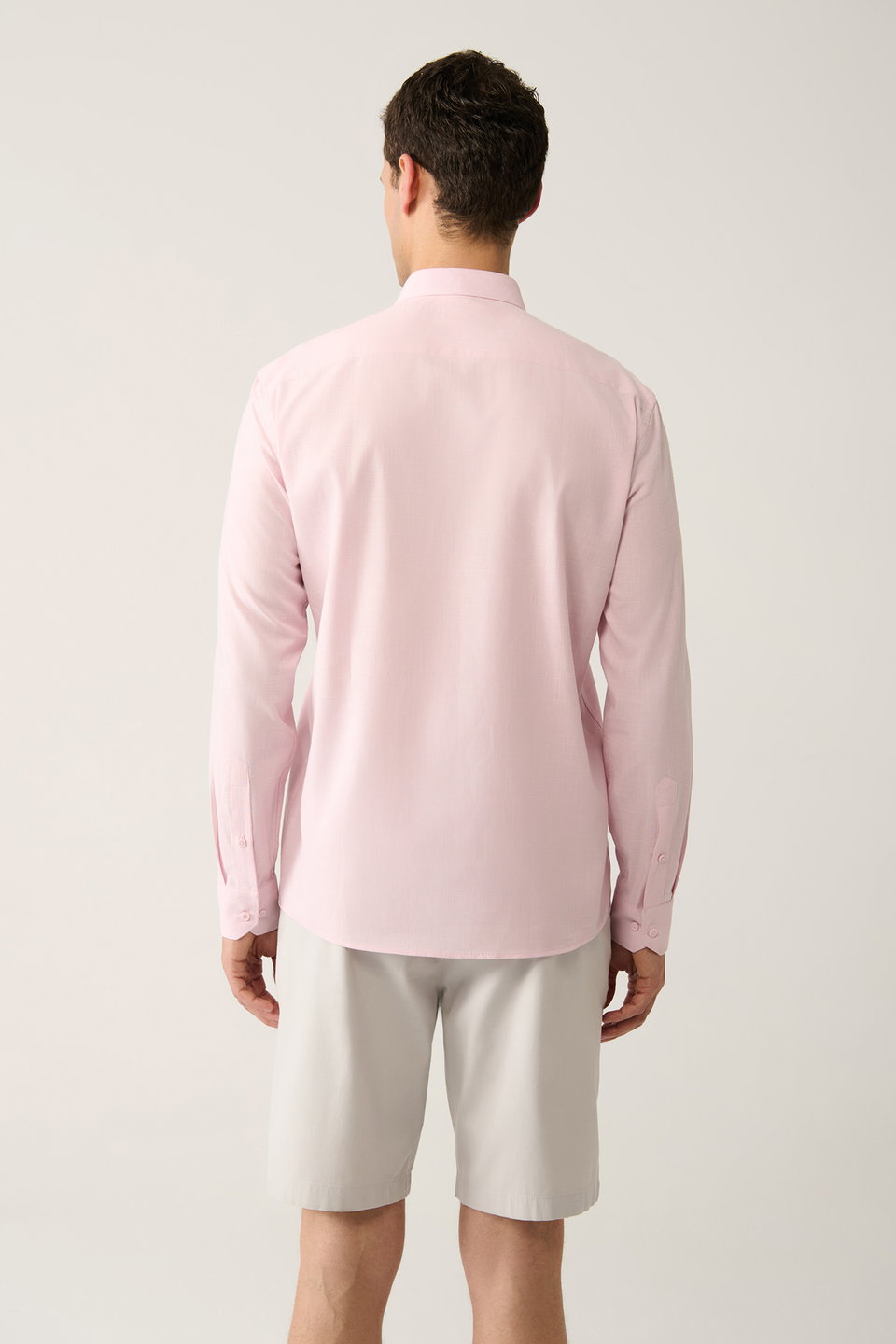 Men's linen textured shirt e002141