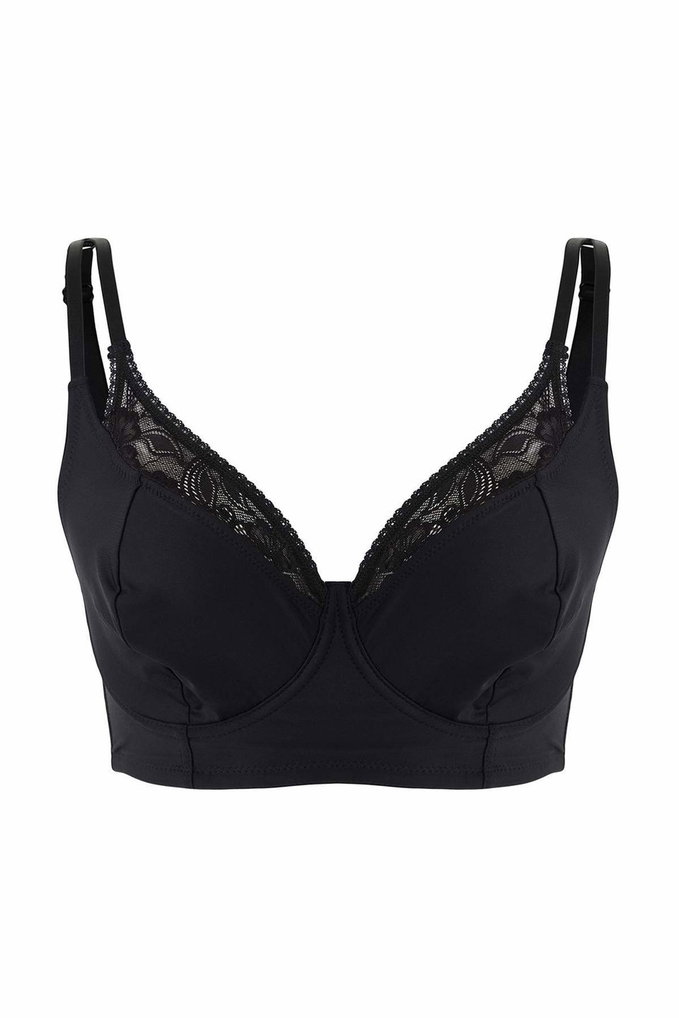Lace Unpadded Double Strap Underwire 6-Piece Wide Garter Closure Bra Tbbaw26Cw00001