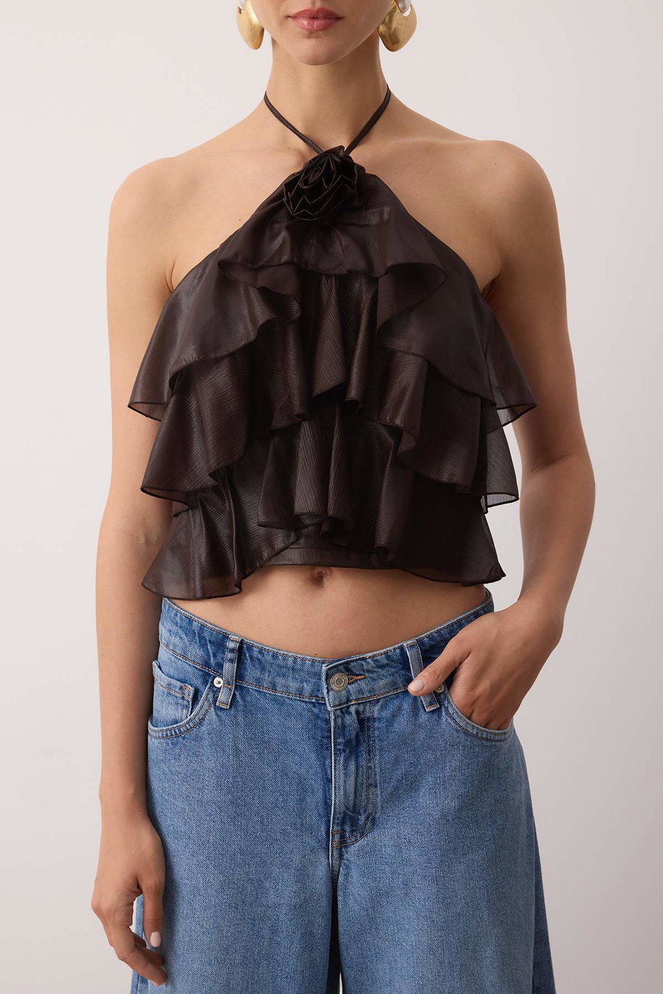 Flounced Detailed Bustier TPRAW26BS00000