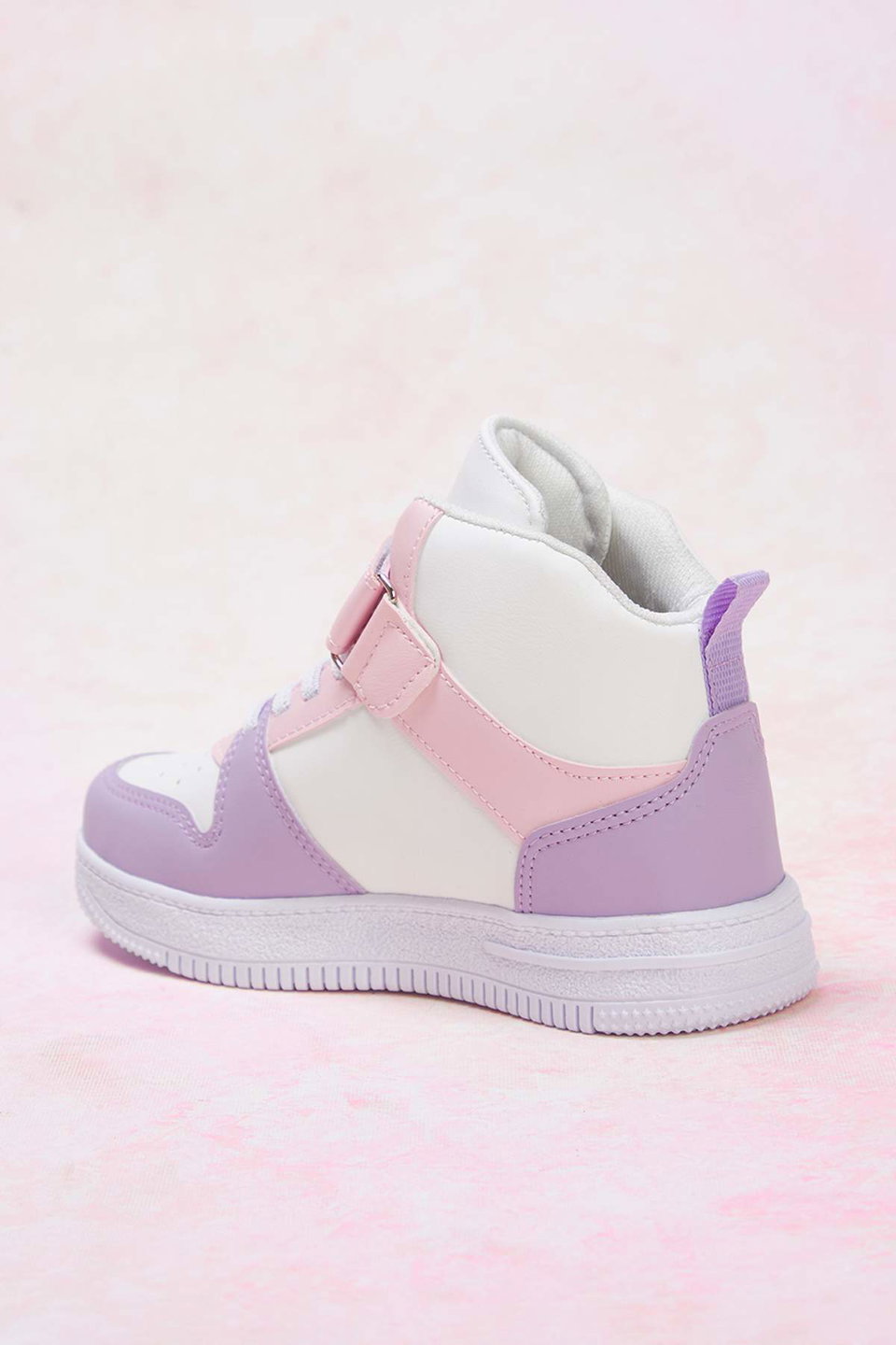Color-Blocked Velcro and Lace-Up Big/Little Girls' Kids Sneakers TAKAW26SN00019