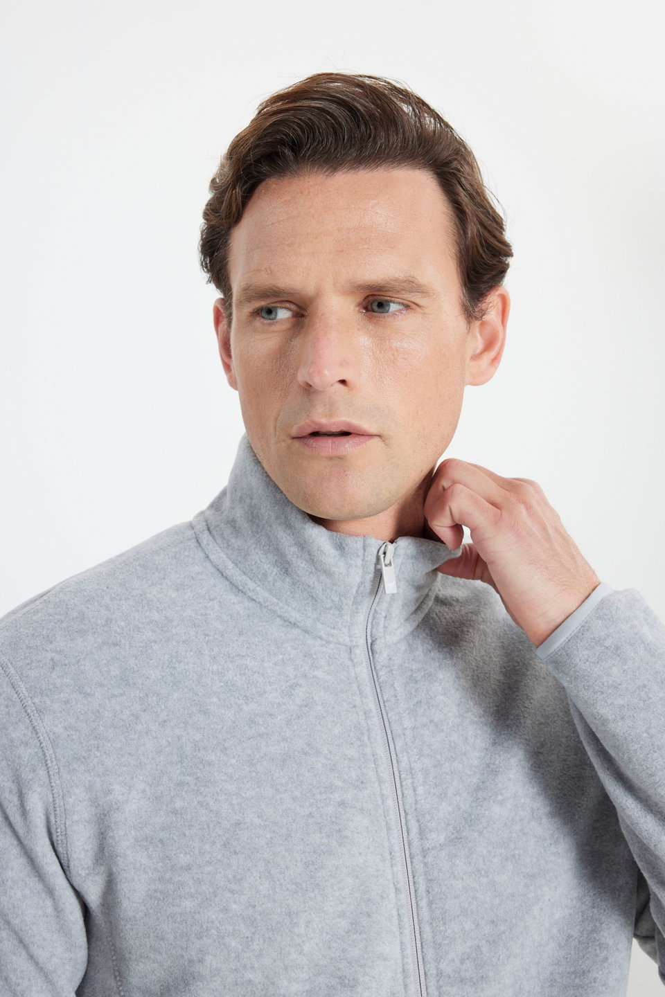 Men's Anti-pilling Non-Pilling Standard Fit Normal Cut Stand Collar Sweatshirt Fleece Jacket