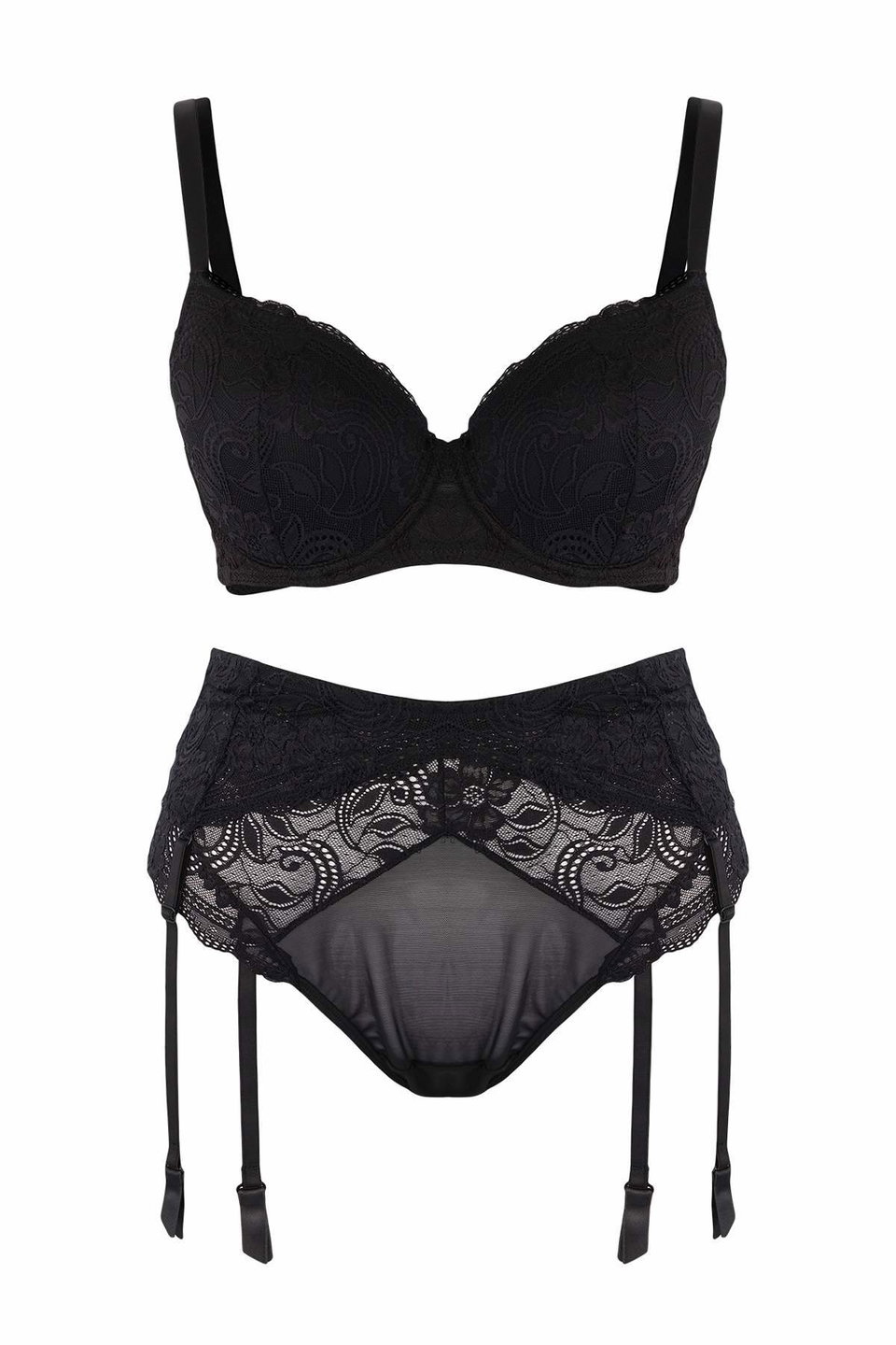 Garter Plus Size Lingerie Set TBBAW26DG00000