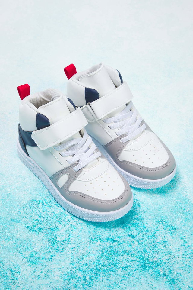 Multi-colored - Multicolored Velcro and Lace-Up Big/Little Boys' Kids Sneakers 
TAKAW26SN00004
