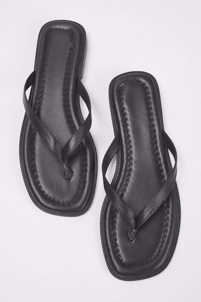 Black - Black Women's Flip-Flops TAKSS25TE00071