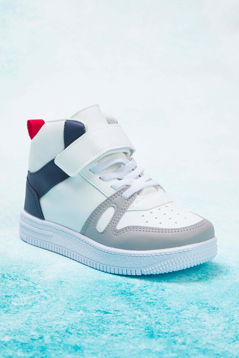 Multicolored Velcro and Lace-Up Big/Little Boys' Kids Sneakers TAKAW26SN00004