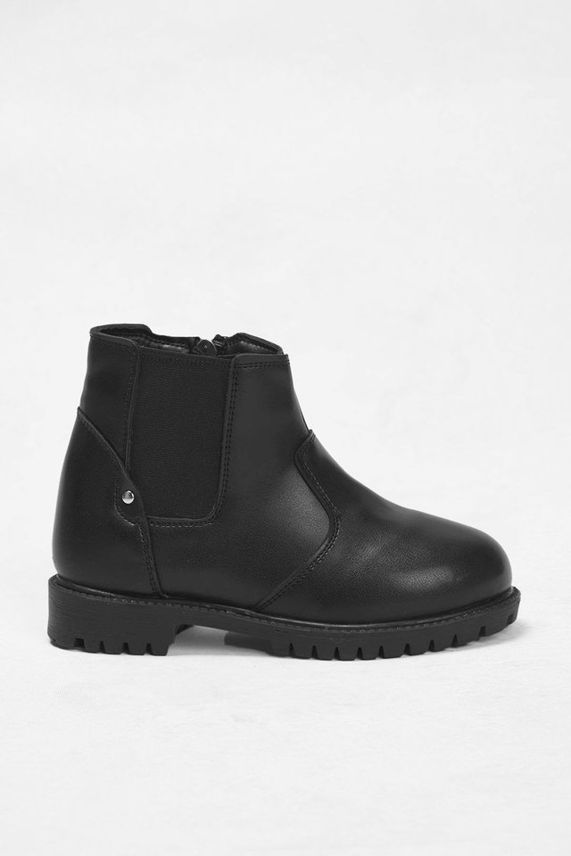 Black - Black Elasticated Chelsea Kids Boots for Little Boys
TAKAW26BO00005
