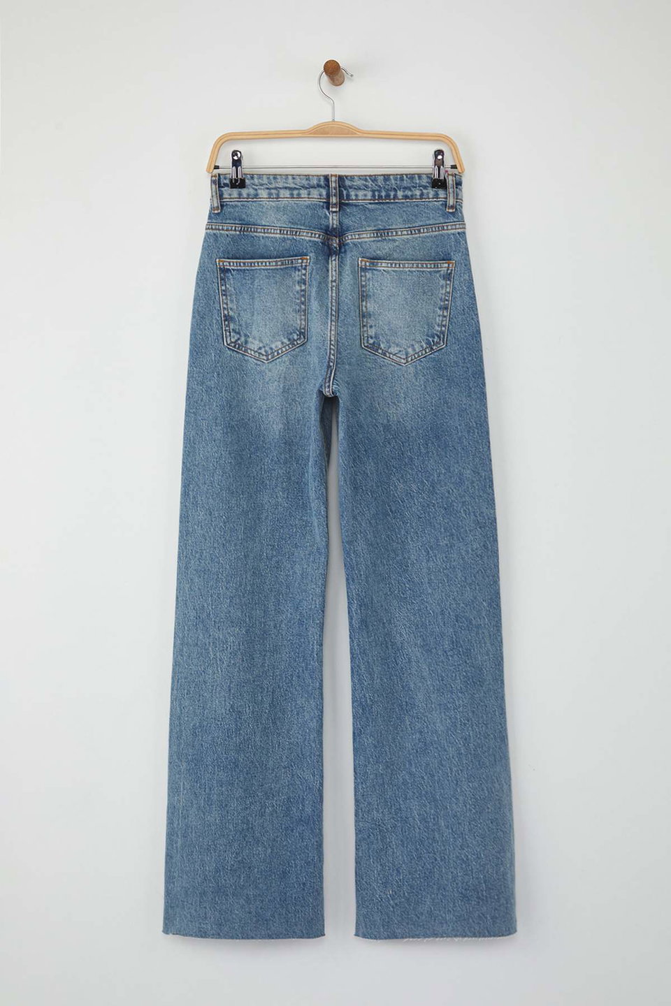 High Waist Cut-Out Wide Leg/Flared Comfort Palazzo Jeans Twoaw26Je00081