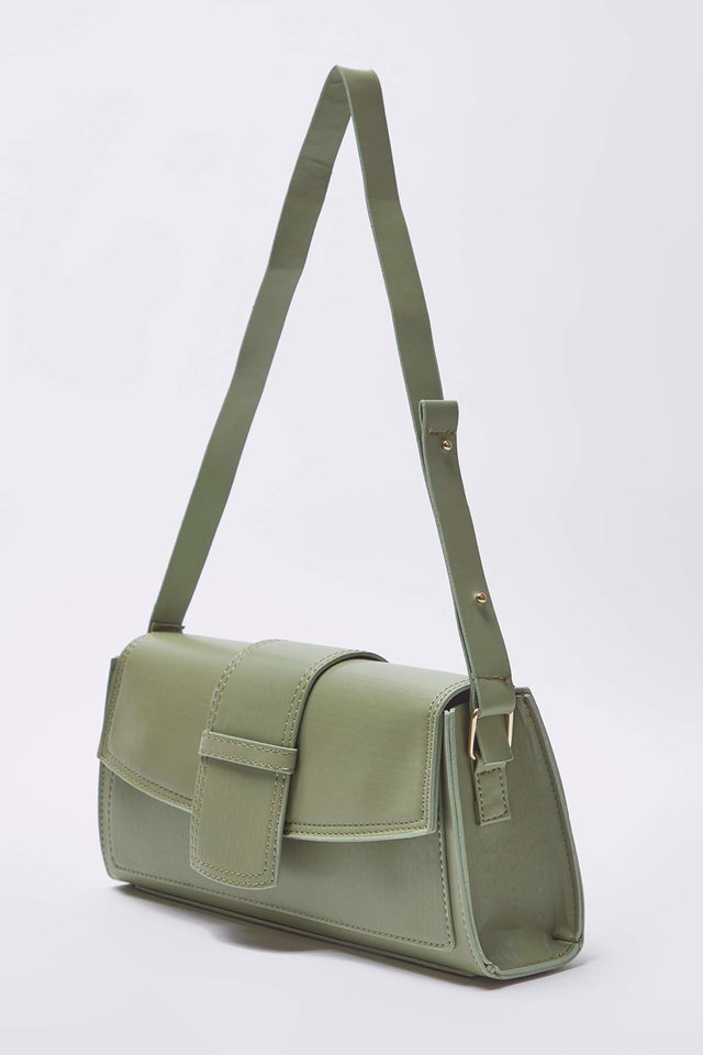 As - Black Snap Closure Mini/Small City Shoulder Bag TAKSS25OC00014