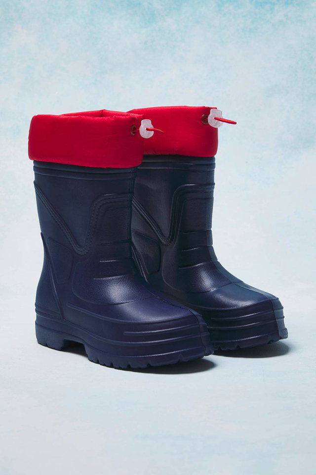 Navy blue - Navy Blue Big/Small Boy Kids Rain Boots TAKAW26BO00013