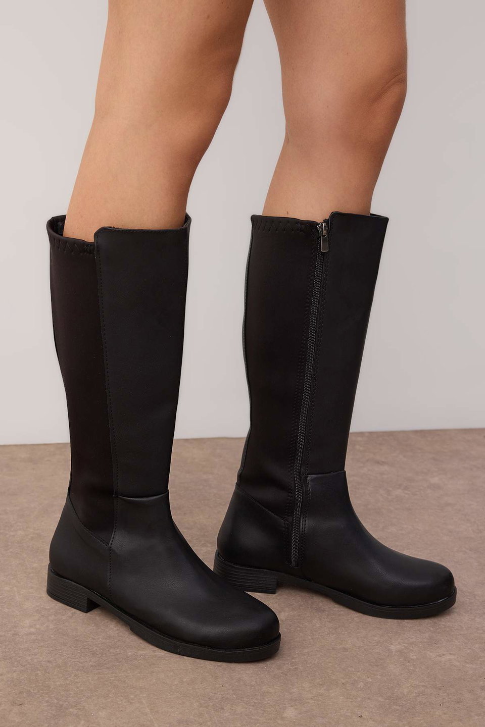 Zipper Flat Women's Boots TAKAW25CZ00011
