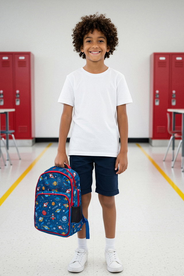 Navy blue - Navy Blue 3-Pack Boys Kids Insulated Lunch Box Pencil Case School Backpack TAKAW26OI00002