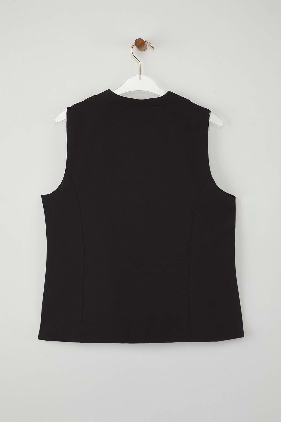 Special Collection Button Detailed Woven Plus Size Vest TBBAW26BH00000