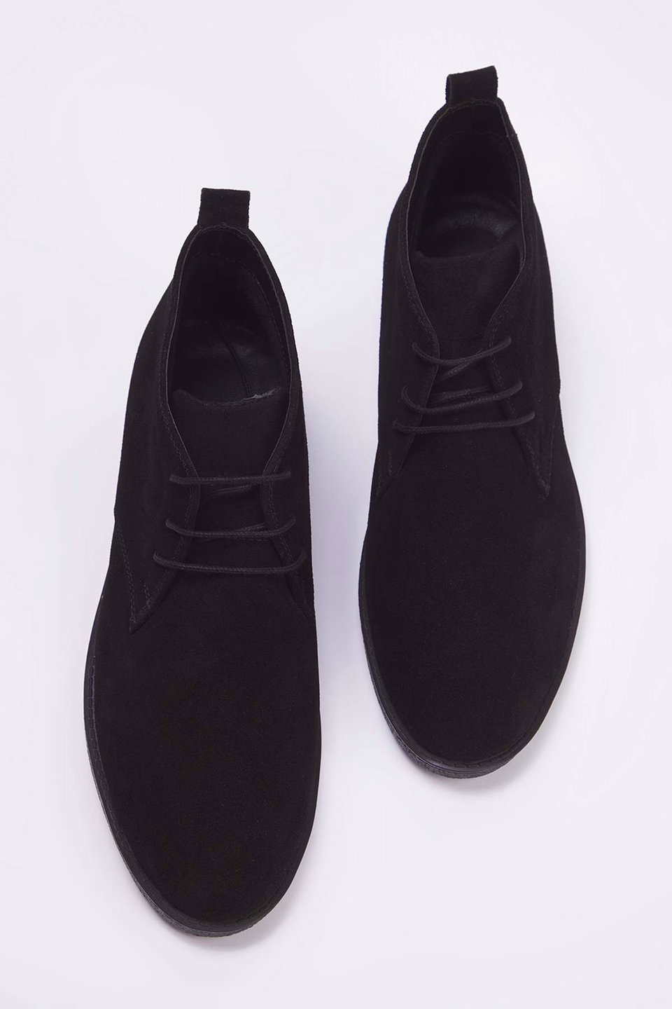 Genuine Leather Split Suede Lace-Up Detail Chelsea Boots TAKAW26BO00017