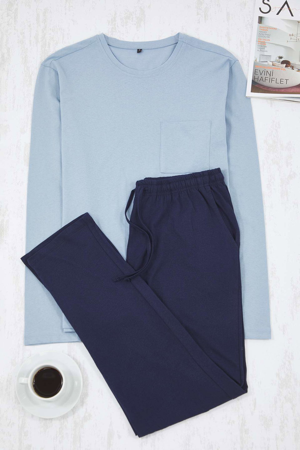 Regular Fit 100% Cotton Knitted Pajama Set TMNAW26PT00005