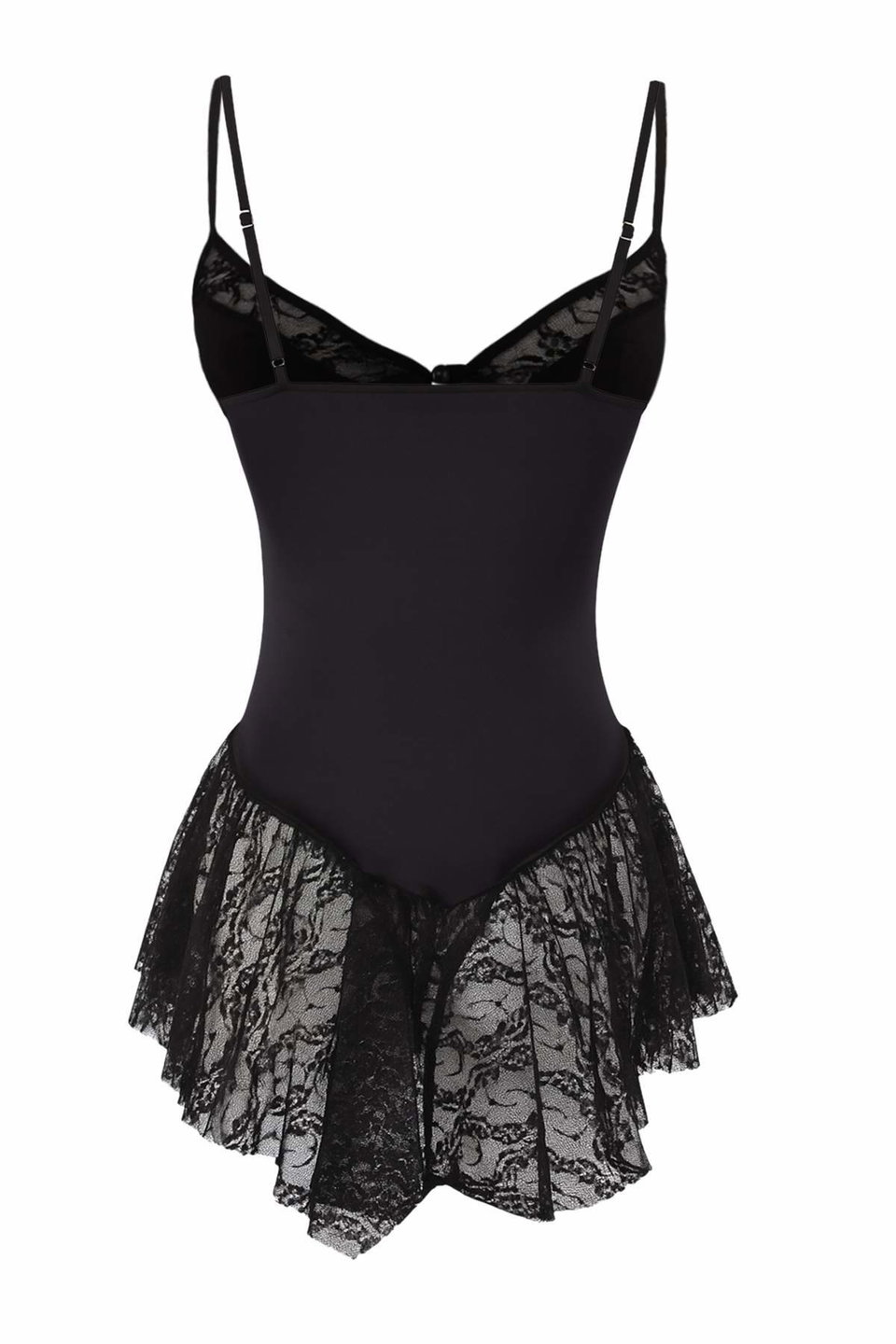 Lace Buttoned Suspender Coverless Pantyhose Babydoll/Fantasy Nightgown THMAW26LL00003