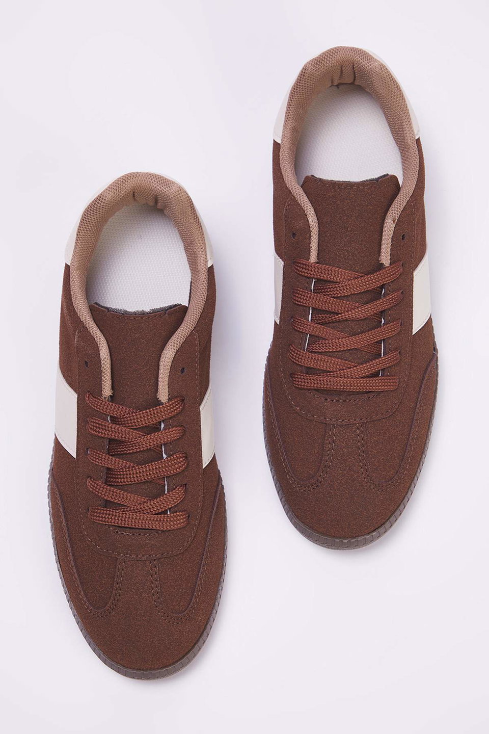 Teen Retro Lace-Up Suede Women's Sneakers TAKAW26SN00011