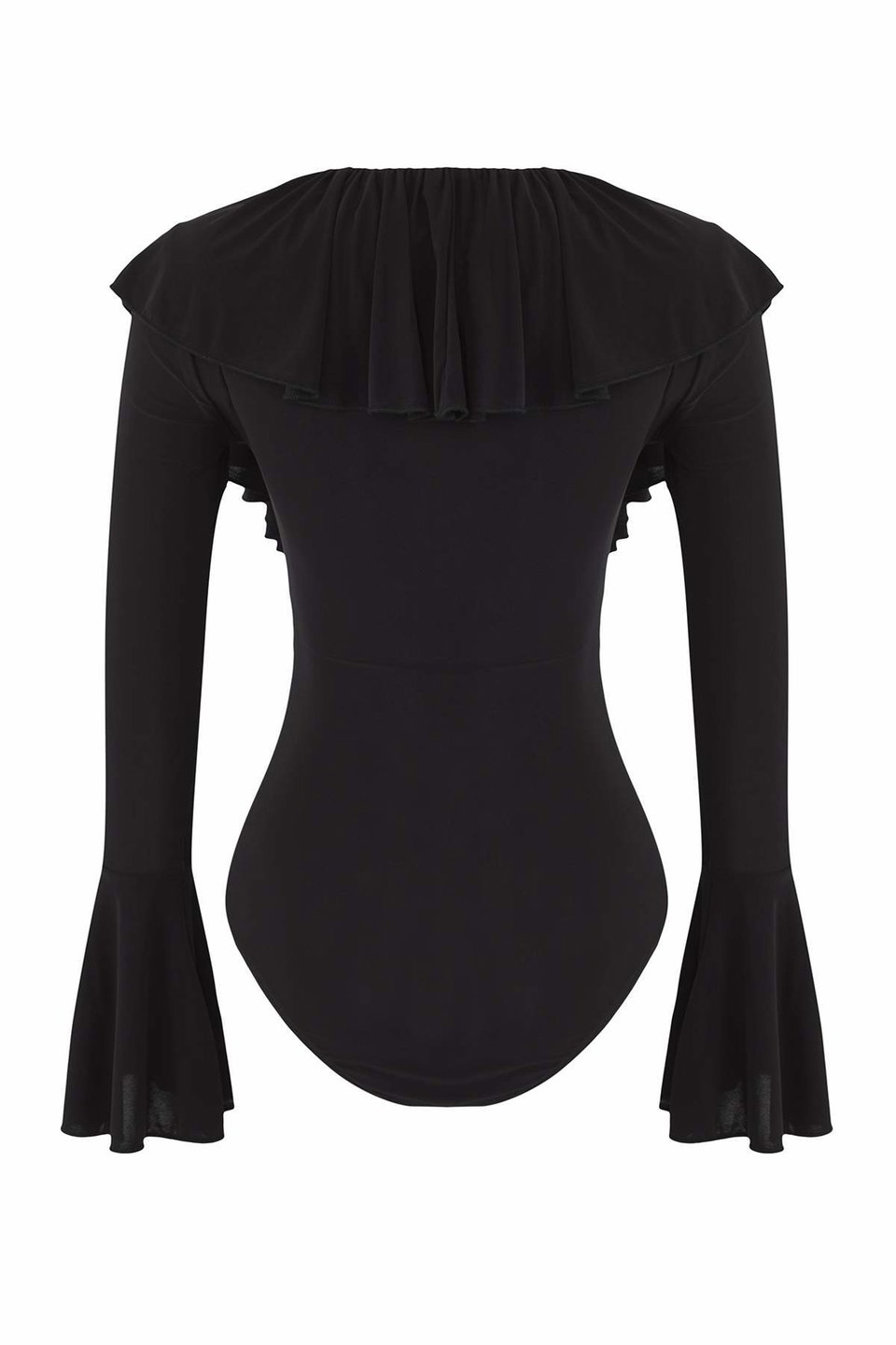 Limited Edition Plain V-Neck Long Knitted Sandy Bodysuit TPRAW26BD00020
