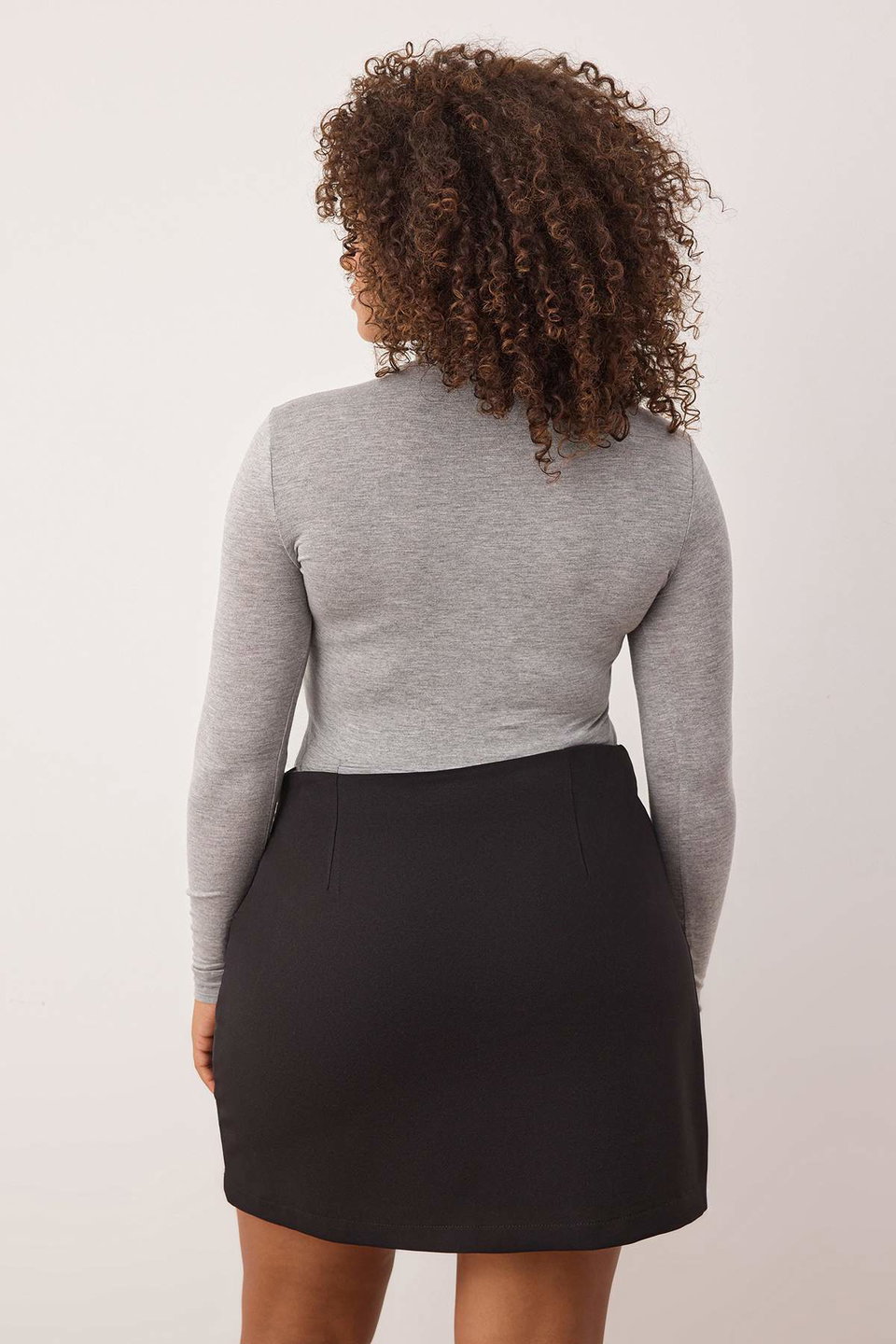 Pleated Belted Woven Plus Size Short Skirt TBBAW26AZ00015