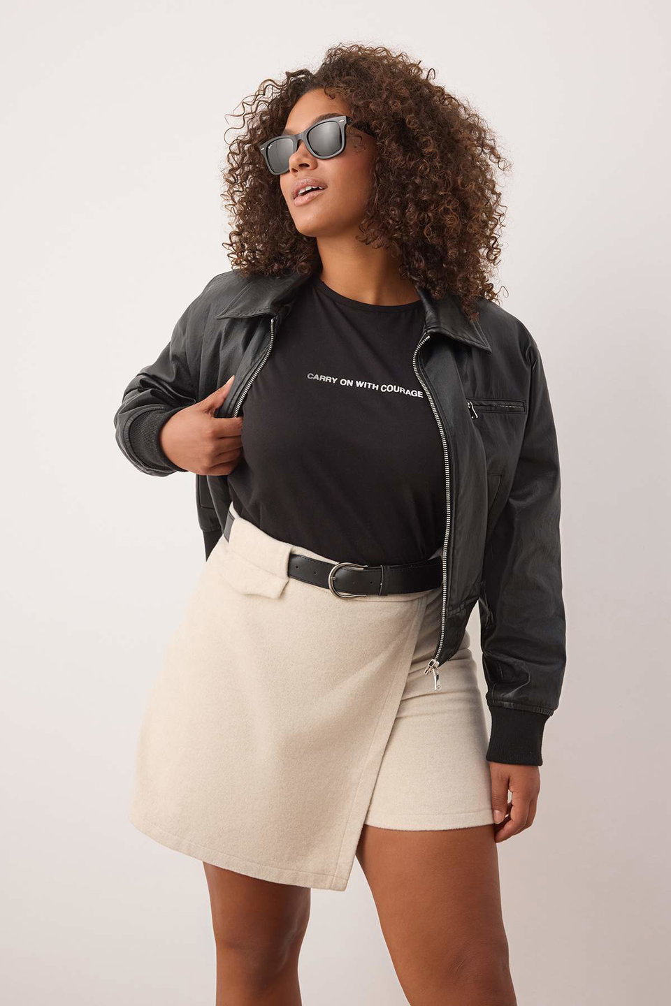 Belted Cashmere Winter Mini Woven Short Skirt TBBAW26AP00001