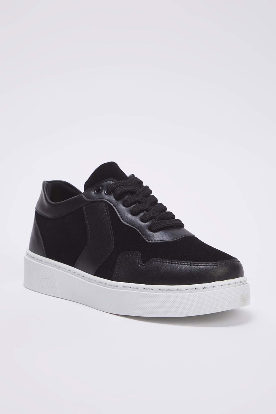 Suede Leather Lace-Up Men's Sneakers TAKAW26SN00022