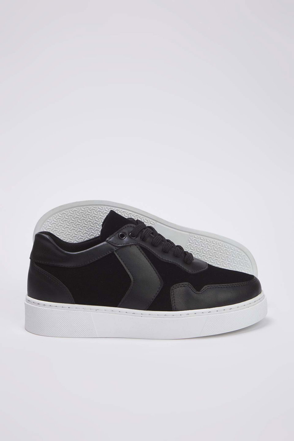 Suede Leather Lace-Up Men's Sneakers TAKAW26SN00022
