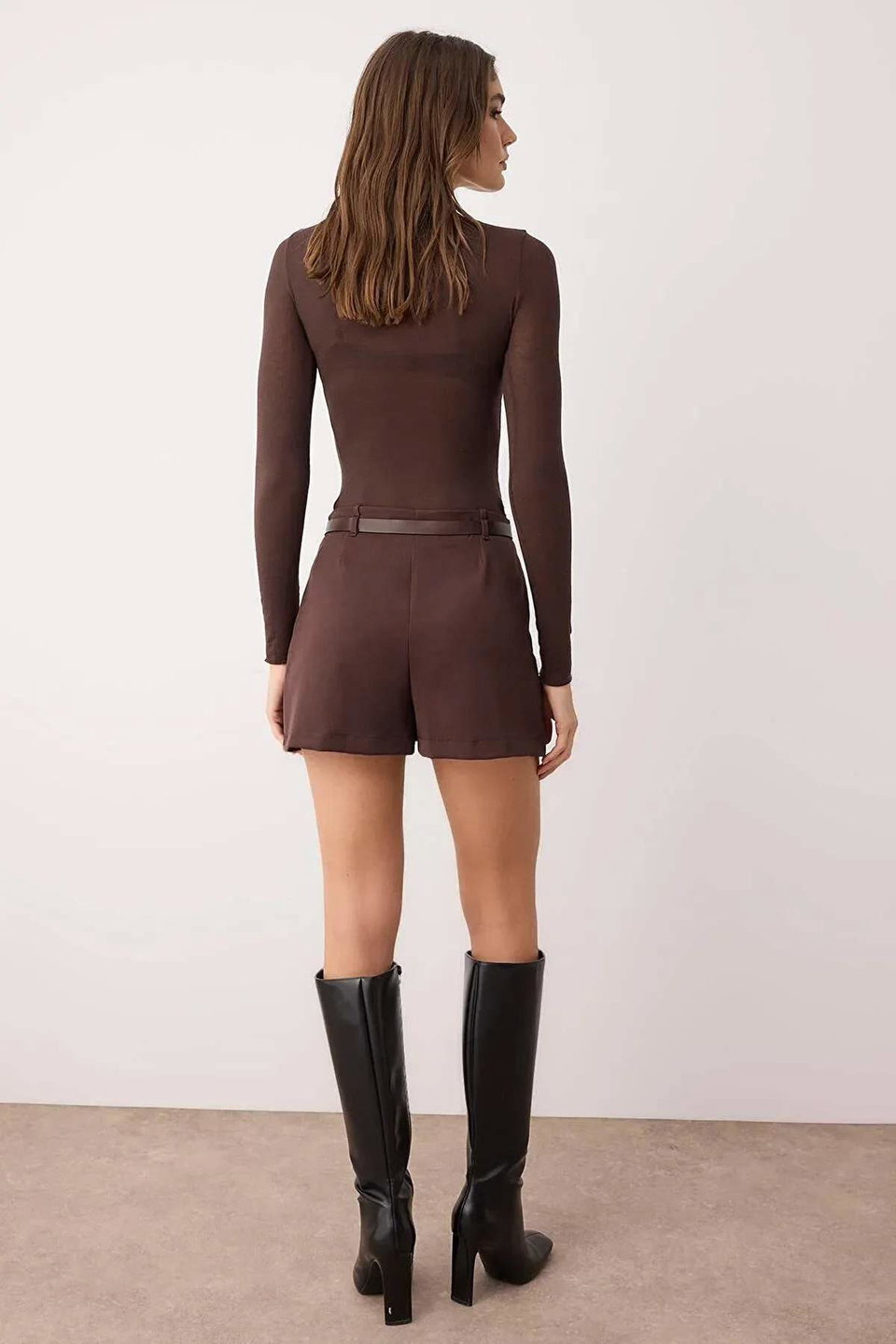 Belted Mini Shorts Skirt Shorts & Bermuda TWOAW26SR00006