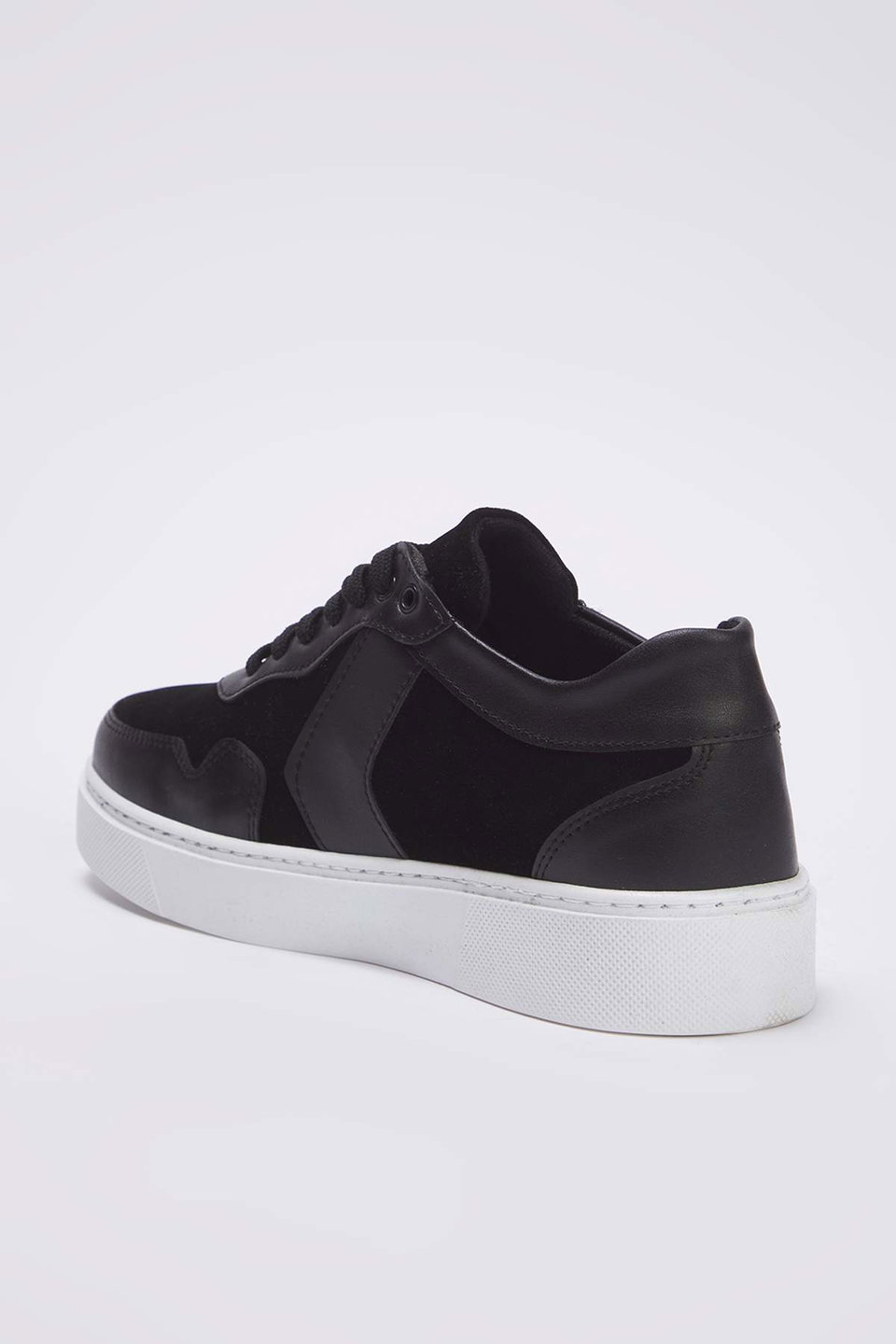Suede Leather Lace-Up Men's Sneakers TAKAW26SN00022