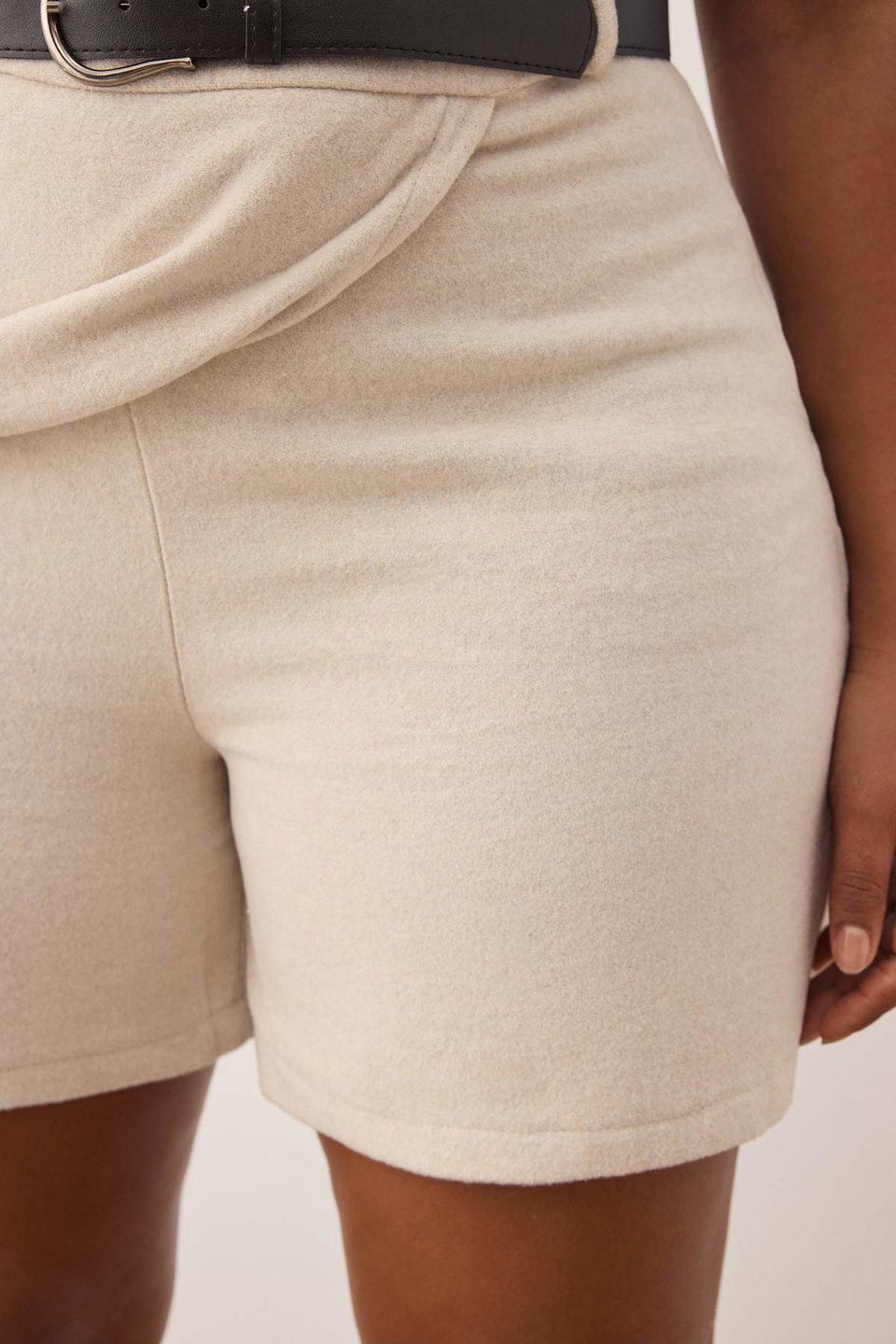 Belted Cashmere Winter Mini Woven Short Skirt TBBAW26AP00001