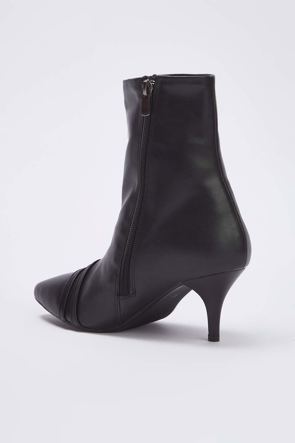 Women's Pointed Toe Thin Heel Ankle Boots with Strap Detail TAKAW26BO00064