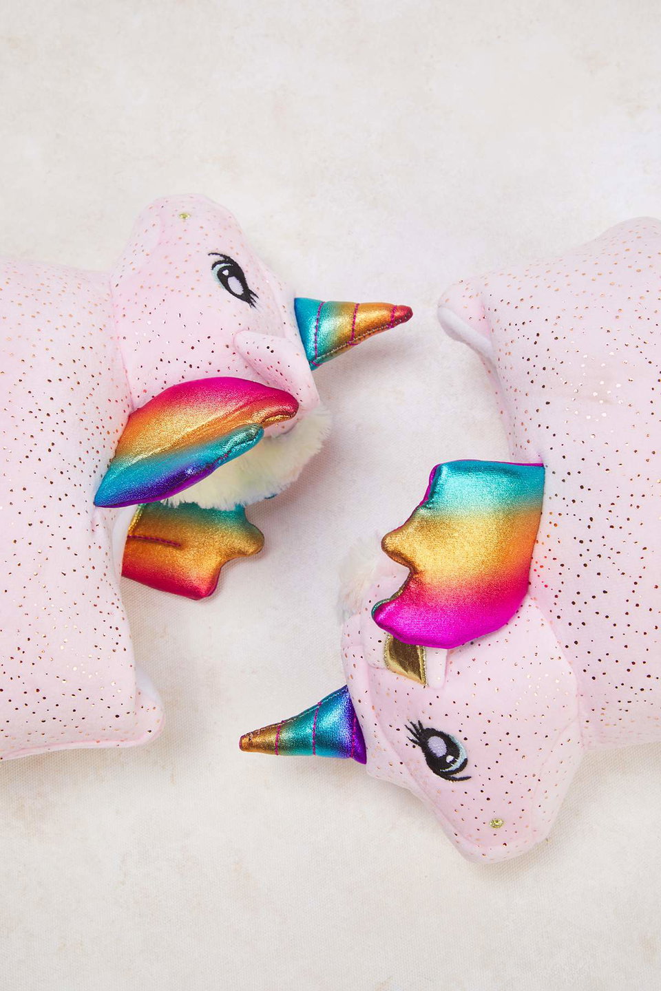 Unicorn Furry Kids Girls Home Slippers TAKAW26ER00015