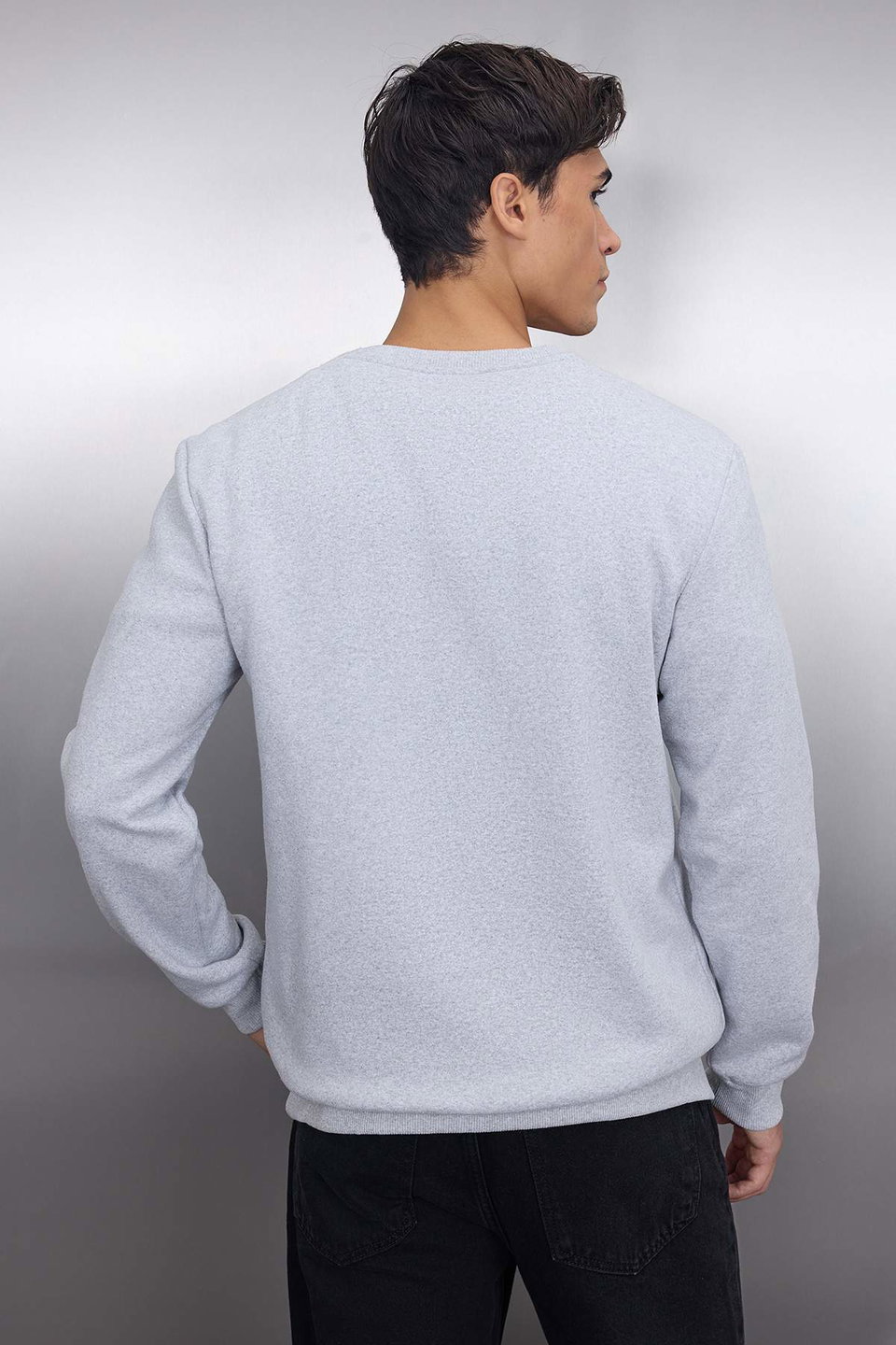 100% Cotton Regular/Normal Cut Embroidered Inside Polar Fleece/Warm Sweatshirt TMNAW23SW00481