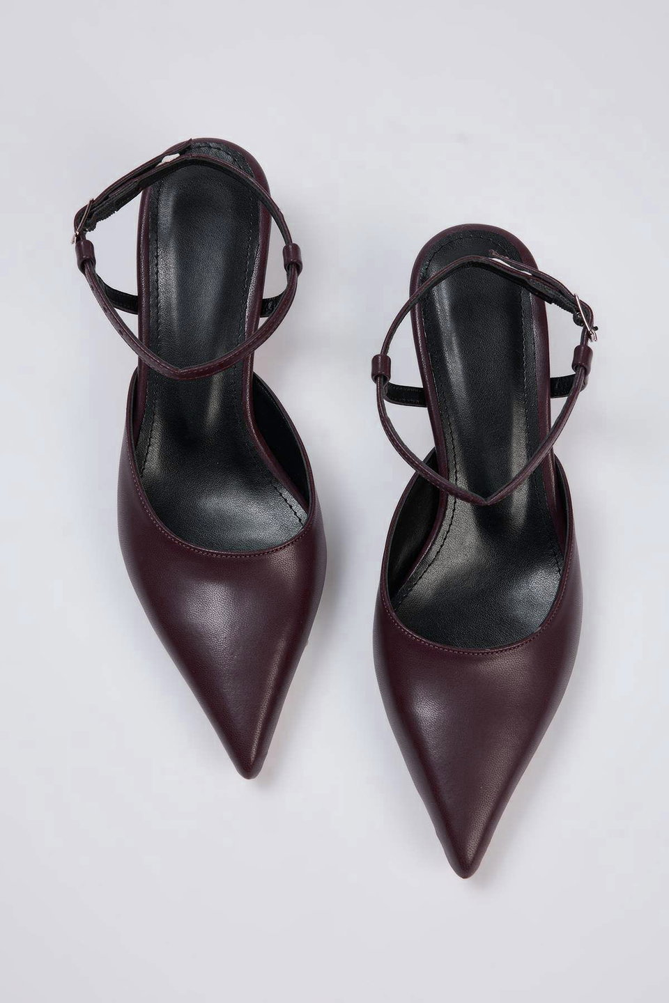 Ankle Strap Pointed Toe Women's Kitten Heeled Shoes TAKAW26TO00008