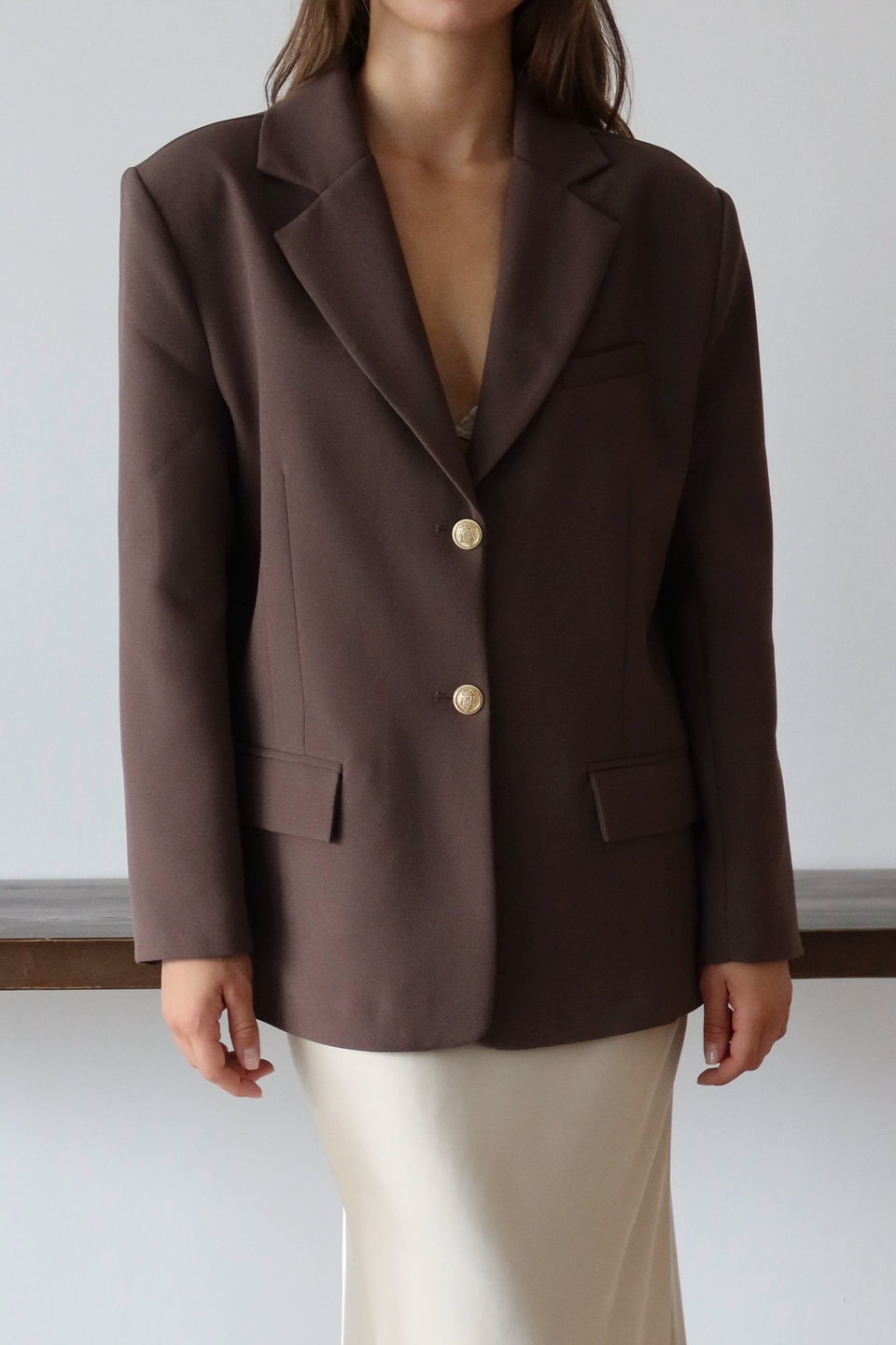 Regular Pattern Woven Blazer Jacket TWOAW26BC00040