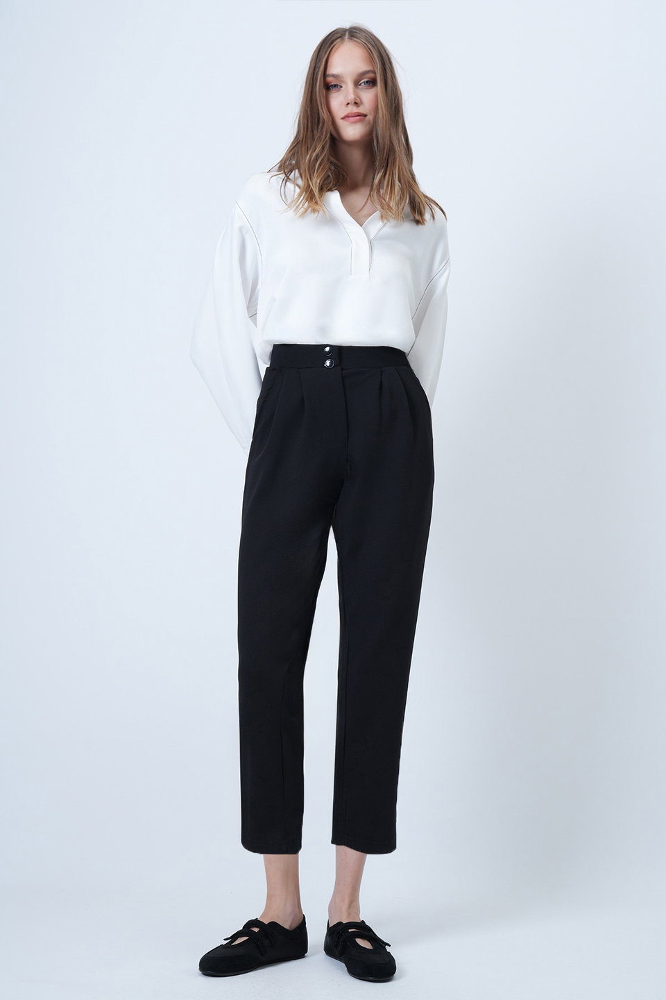 Women's High Waist Carrot Trousers ALC-X11148