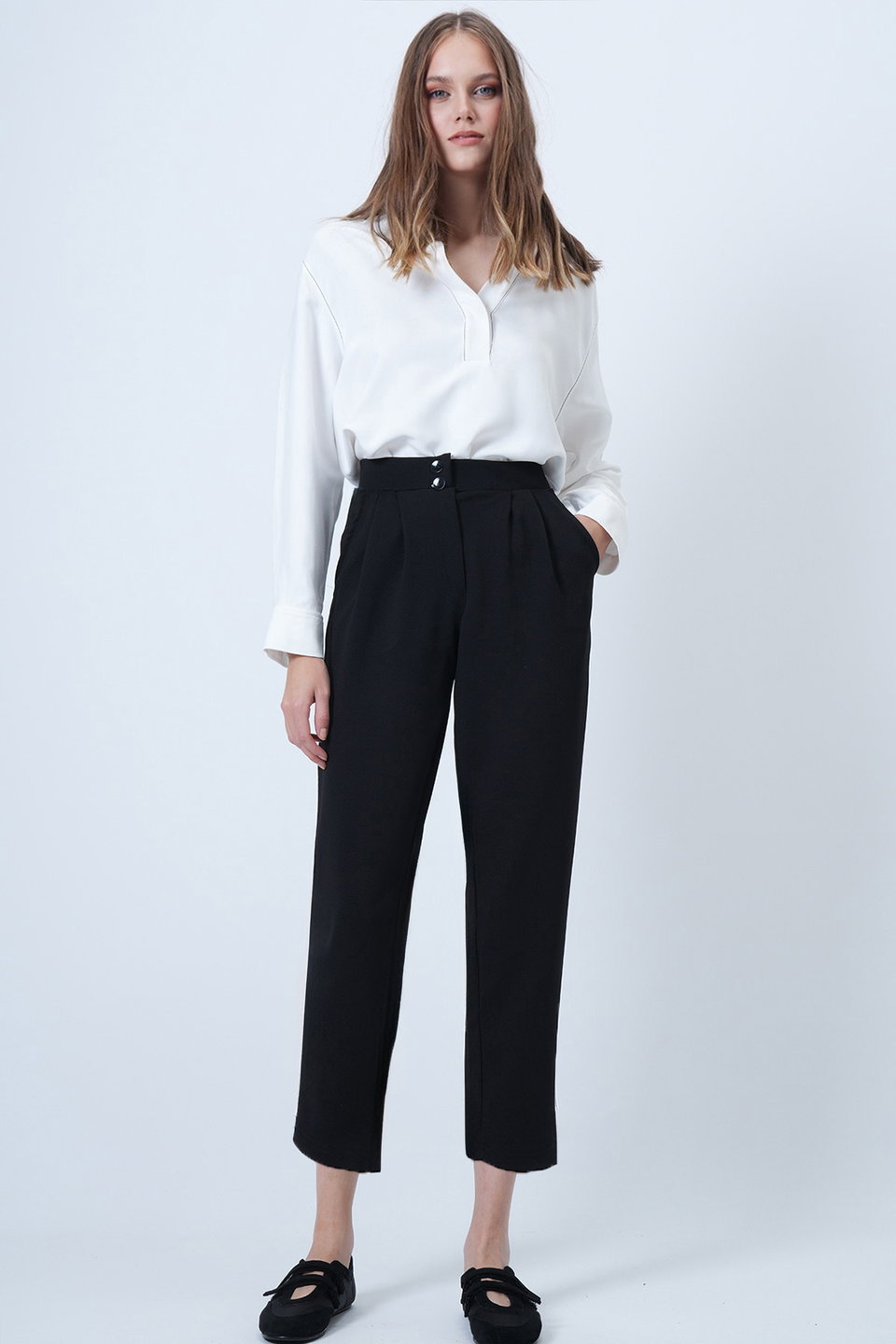Women's High Waist Carrot Trousers ALC-X11148