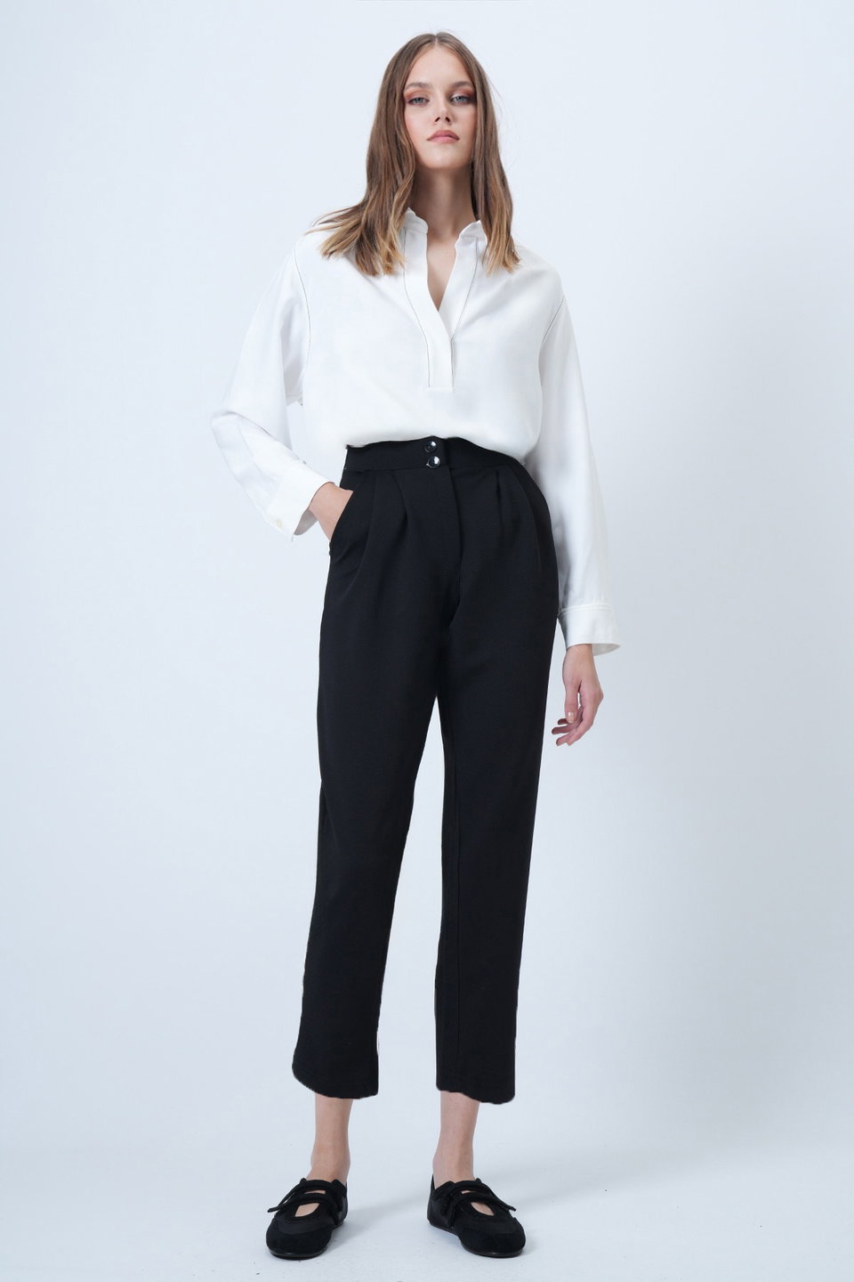 Women's High Waist Carrot Trousers ALC-X11148