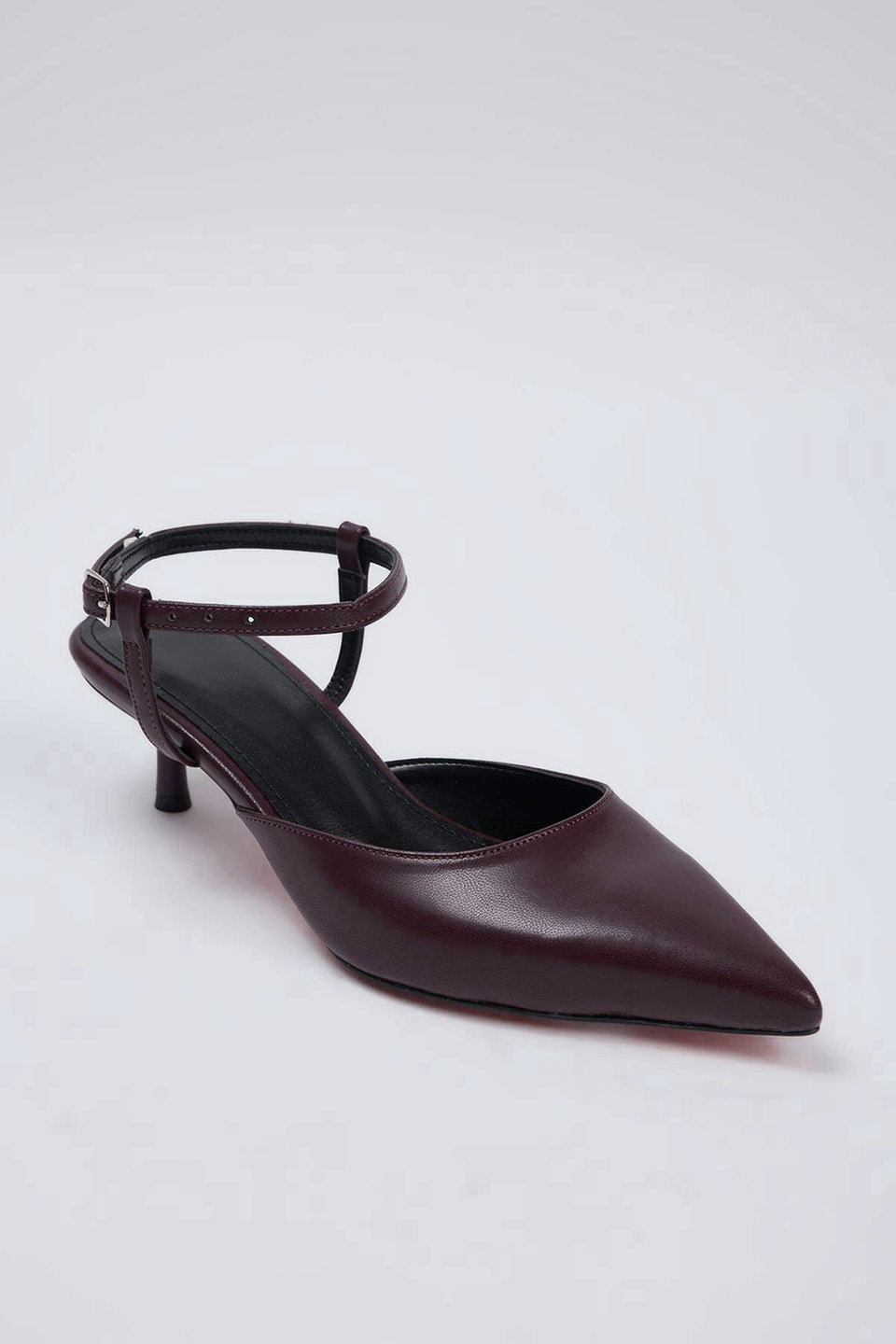 Ankle Strap Pointed Toe Women's Kitten Heeled Shoes TAKAW26TO00008