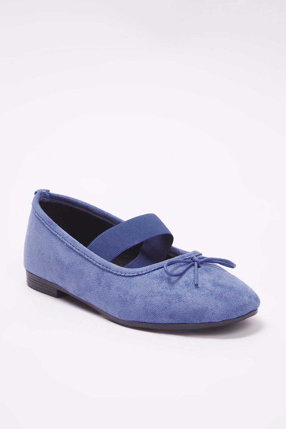 Suede Bow Square Toe Mary Jane Women's Ballet Flats Takss25Be00038