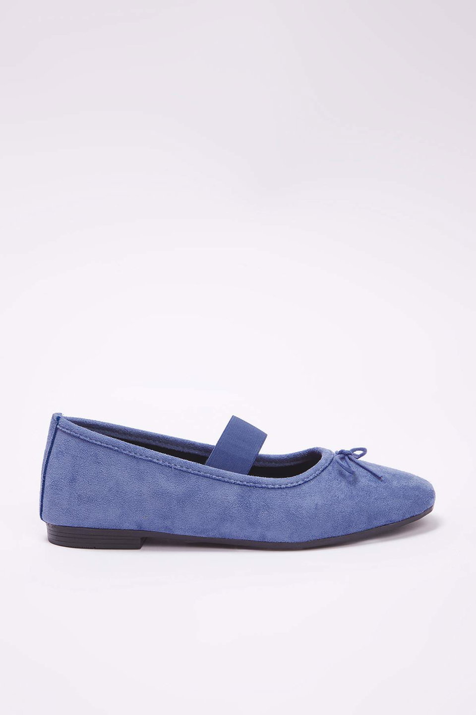 Suede Bow Square Toe Mary Jane Women's Ballet Flats Takss25Be00038
