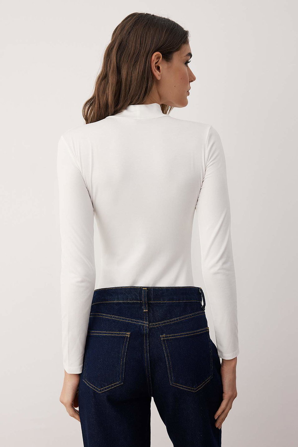 Turtleneck Snap Knitted Bodysuit TWOAW21BD0008