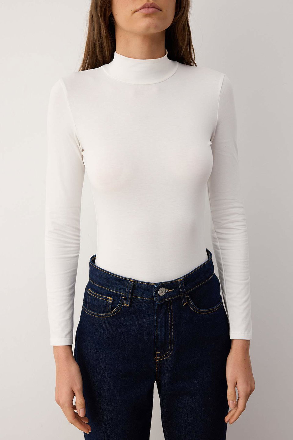 Turtleneck Snap Knitted Bodysuit TWOAW21BD0008