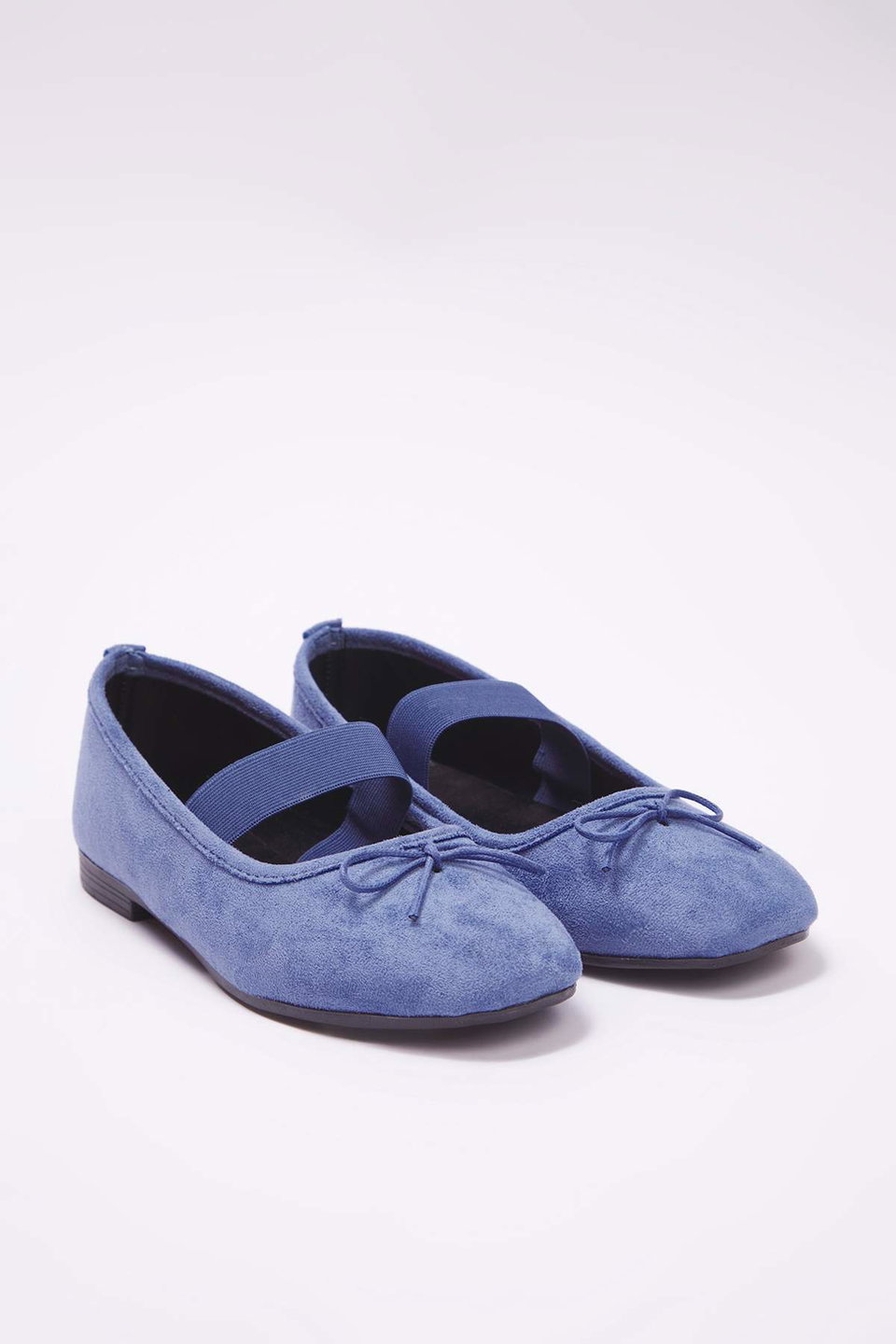 Suede Bow Square Toe Mary Jane Women's Ballet Flats Takss25Be00038