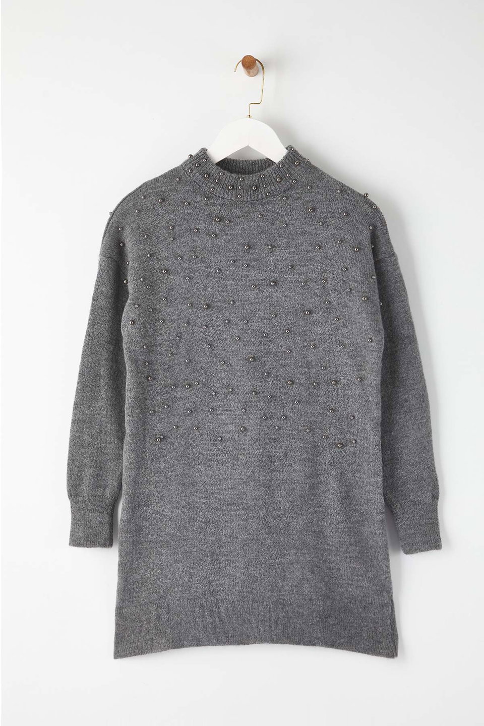 Metal Pearl Detailed Knitwear Sweater TCTAW26AK00006