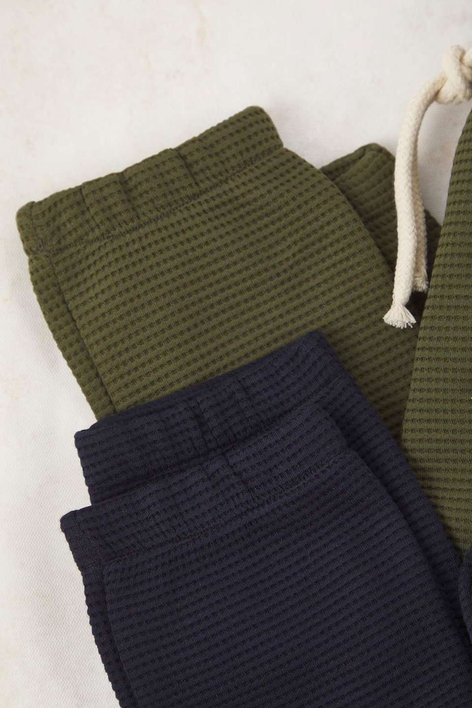 Cotton 2-Piece Plain Boys' Knitted Sweatpants Tkdaw26Ea00013