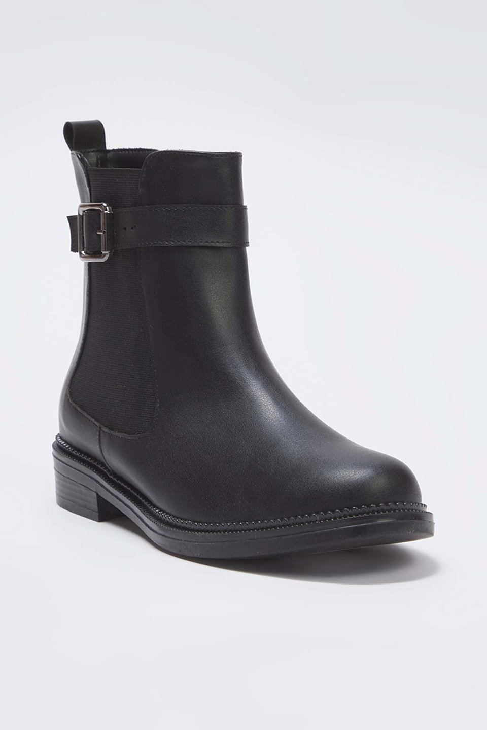 Elastic Buckle Detailed Chelsea Women's Boots TAKAW26BO00068